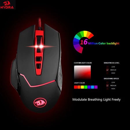 Redragon M907 Inspirit Wired Gaming Mouse