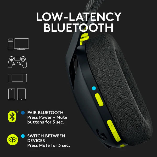 Logitech G435 LIGHTSPEED Wireless Gaming Headset